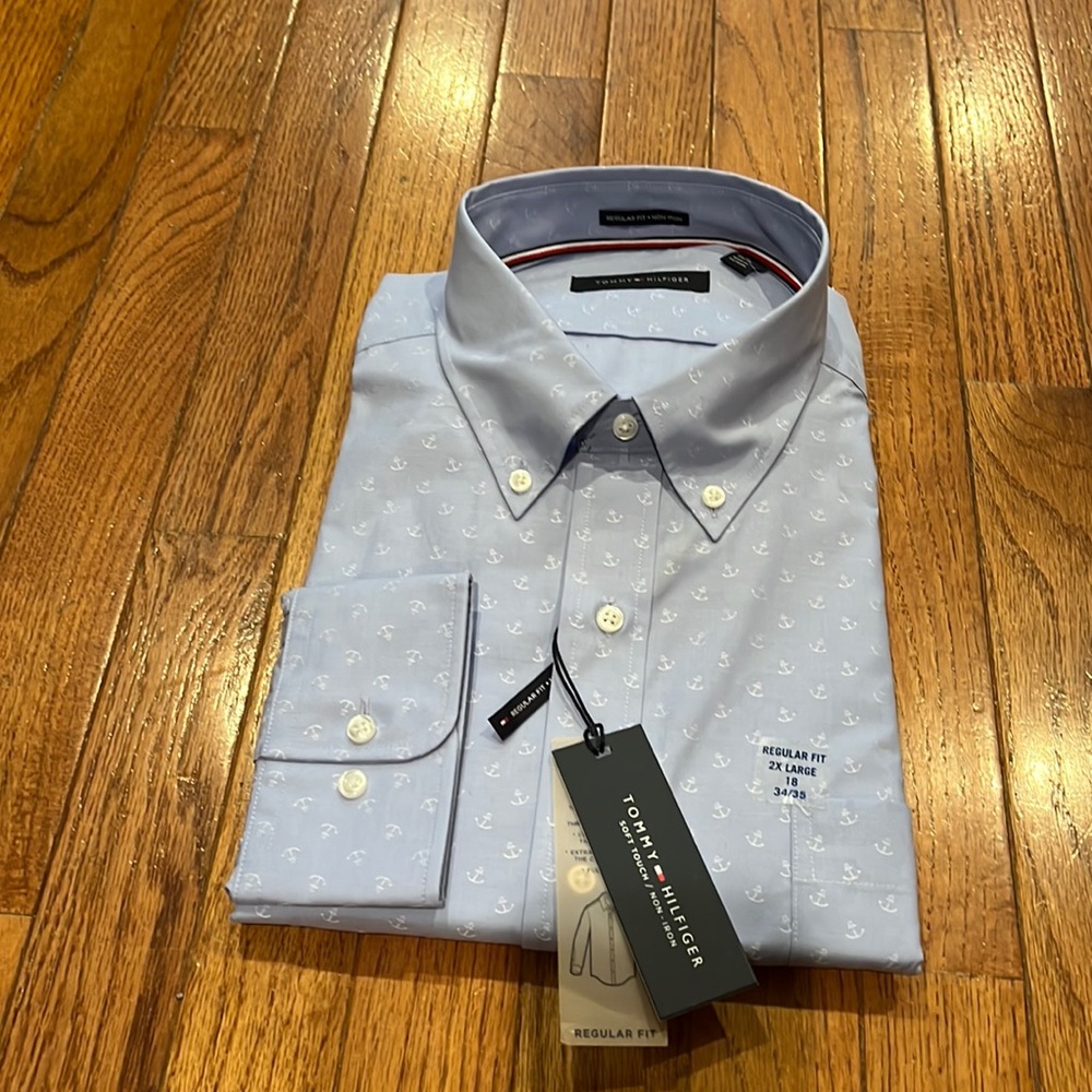 NWT Tommy Hilfiger Button down with anchors